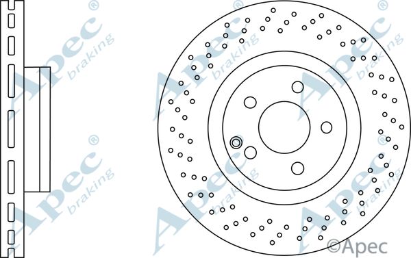 APEC BRAKING Тормозной диск DSK2877